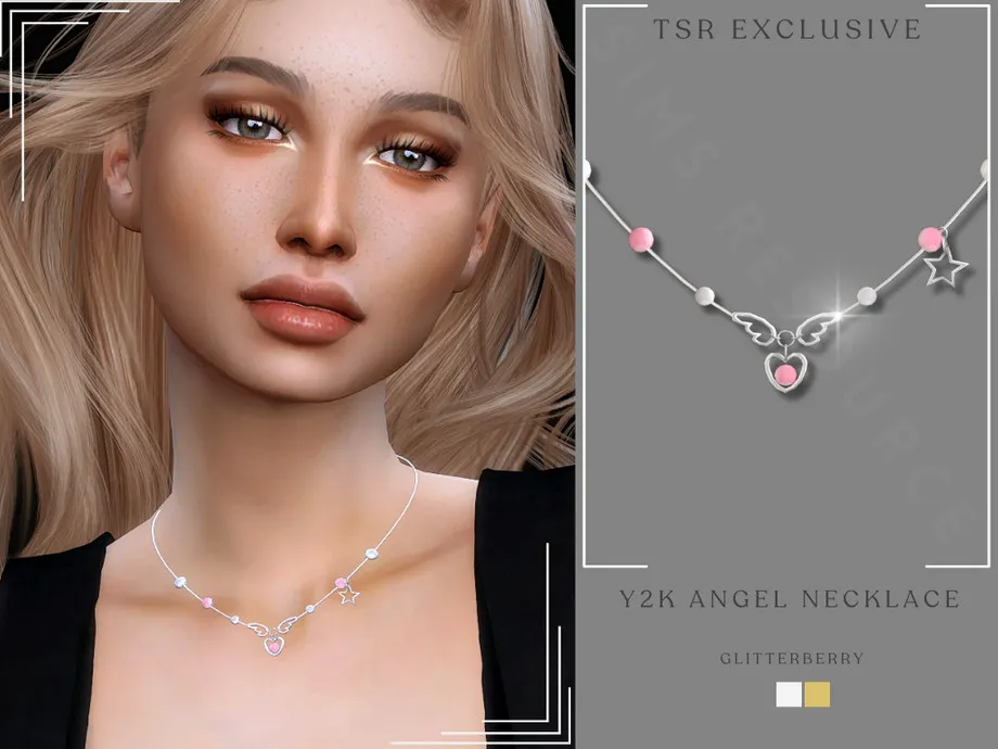 Y2K Angel Necklace