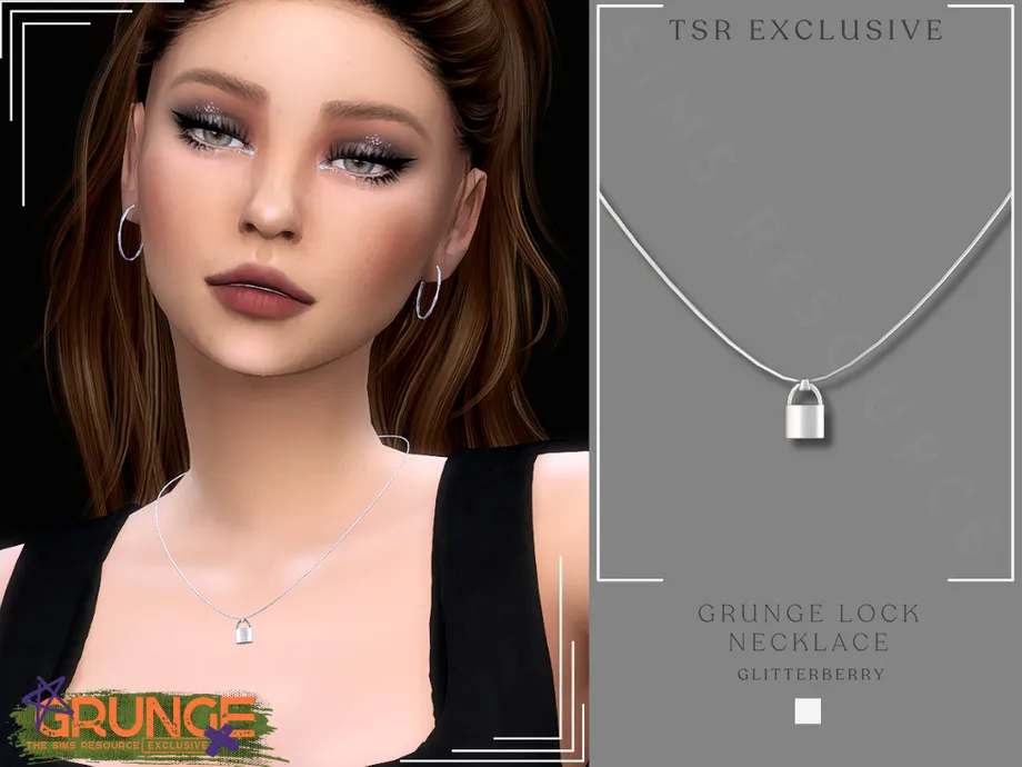 Grunge Lock Necklace