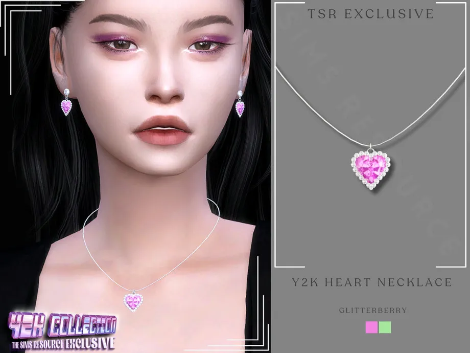 Y2k  Heart Necklace