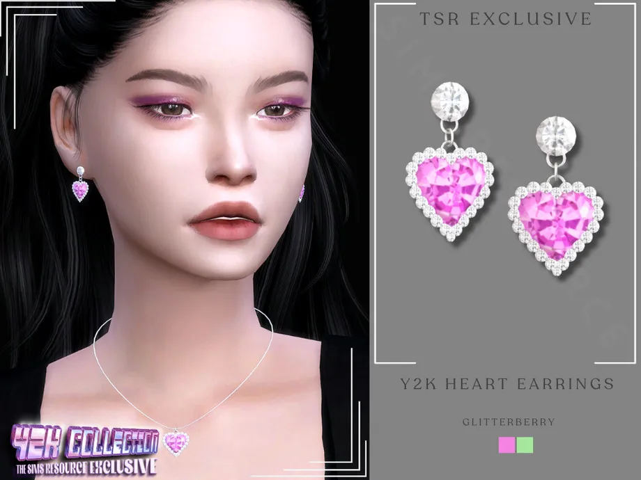 Y2K Heart Earrings
