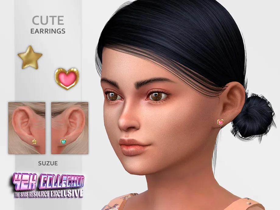 Y2K Cute Earrings Child