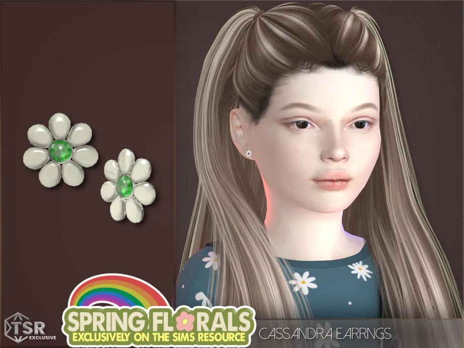 Spring Florals Cassandra Earrings Kids