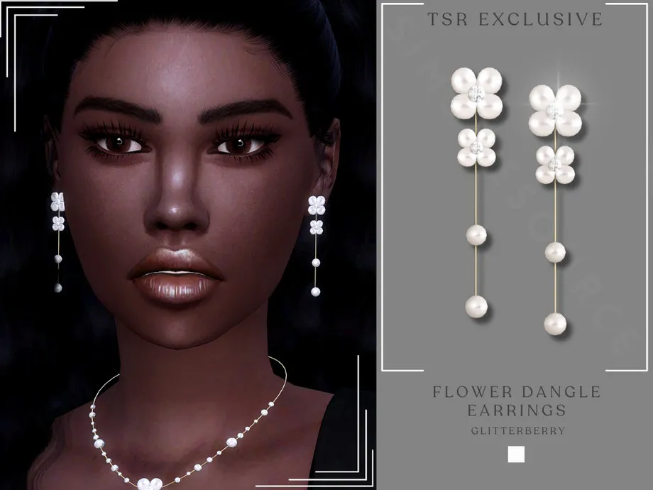 Flower Dangle Earring