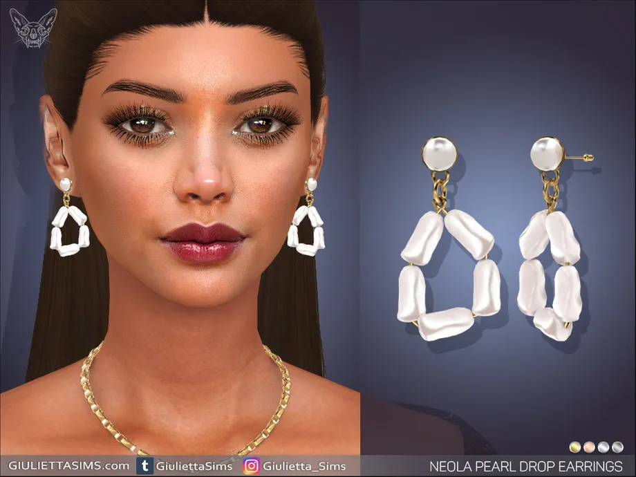Neola Pearl Drop Earrings
