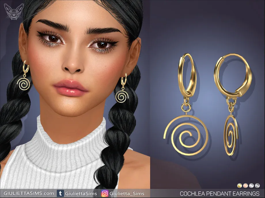 Cochlea Pendant Earrings