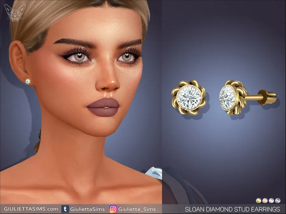 Sloan Diamond Stud Earrings