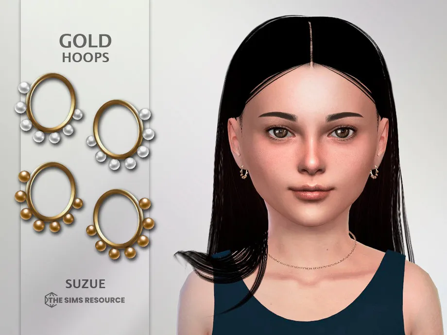 Gold Hoops Child