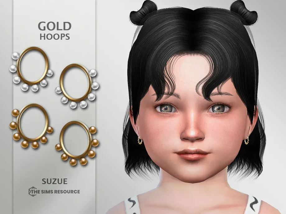 Gold Hoops Toddler
