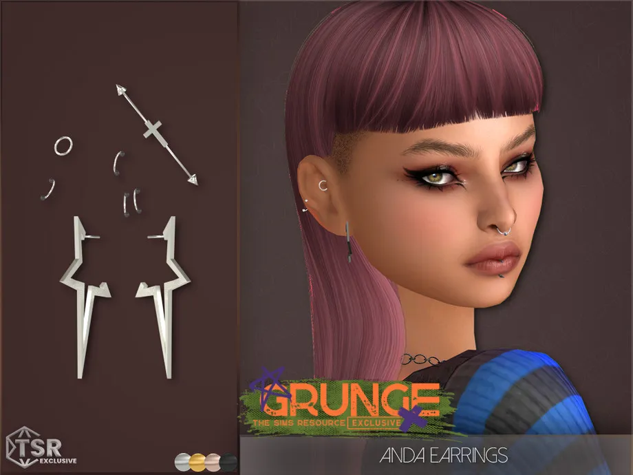Grunge Anda Earrings