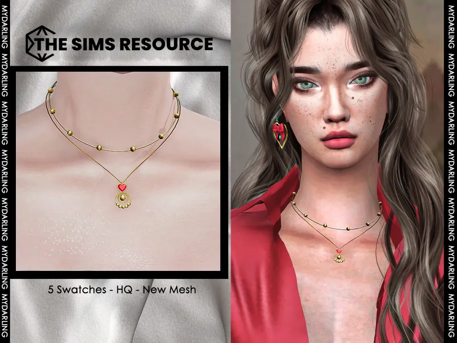 Simple necklace Na 008 FEMALE VERSION