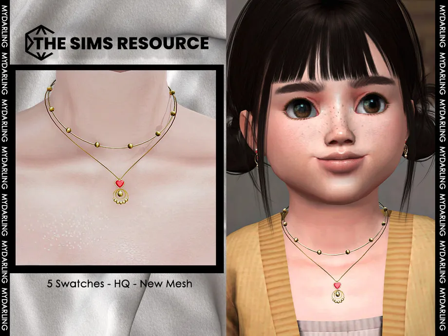 Simple necklace Na 008 TODDLER VERSION
