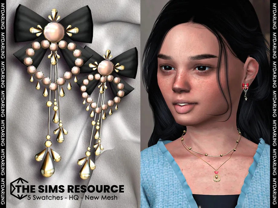 cute earrings Emilina 102 V2 Child version