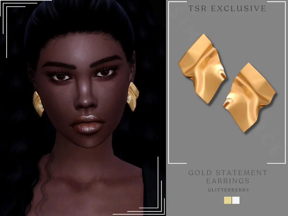 Gold Statement Earrings