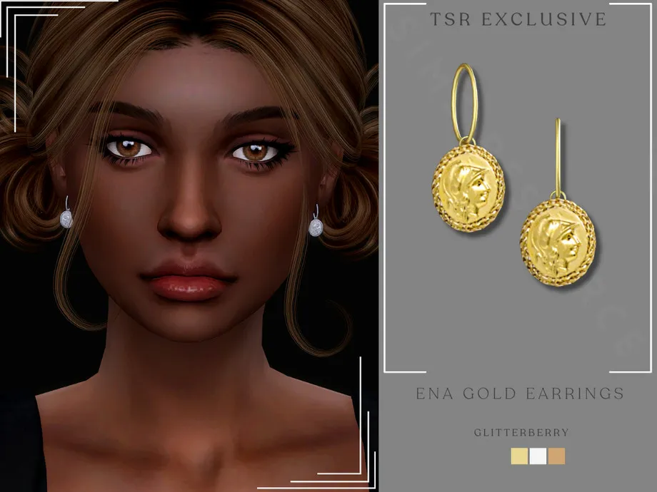 Ena Gold Earrings