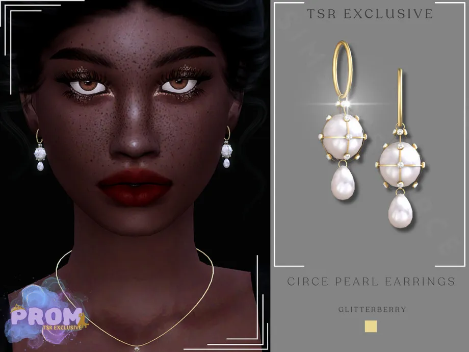 Prom Circe Pearl Earrings