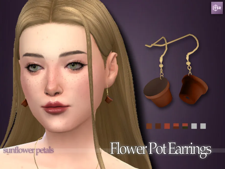 Flower Pot Earrings