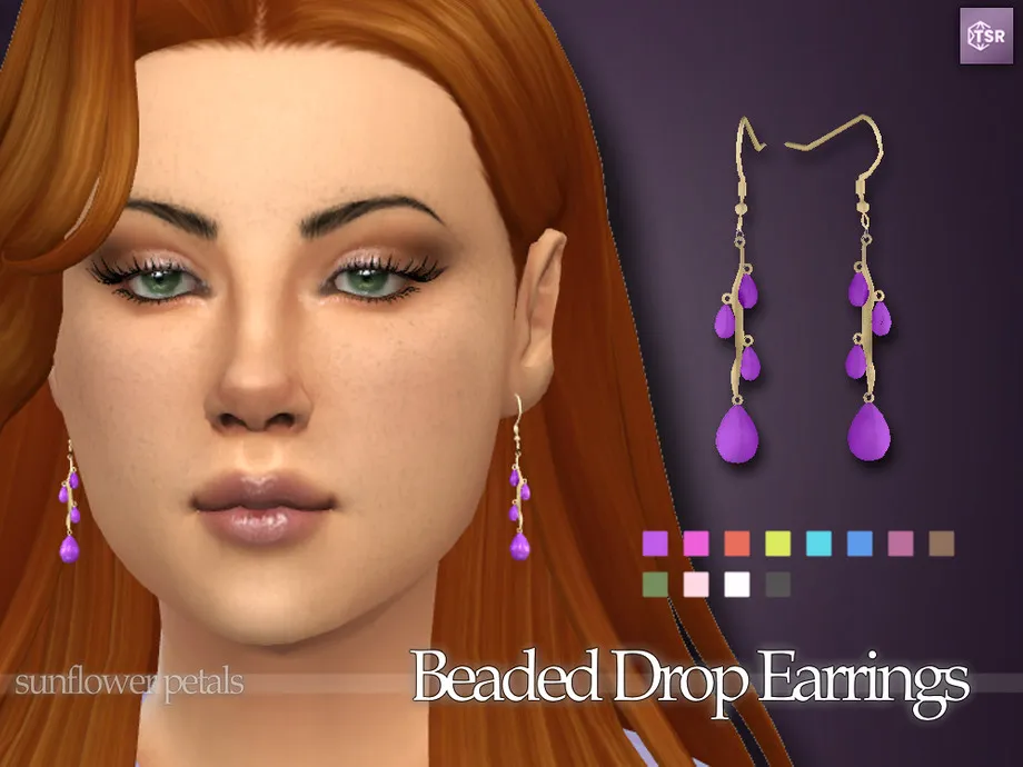 Beaded Drop Earrings