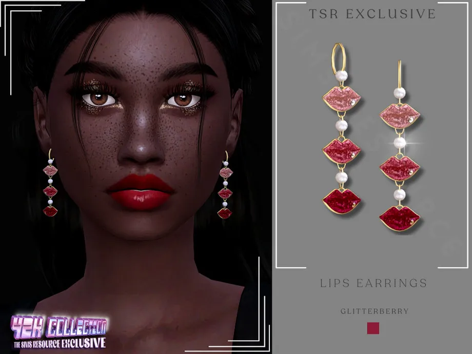 Y2K Lips Earrings