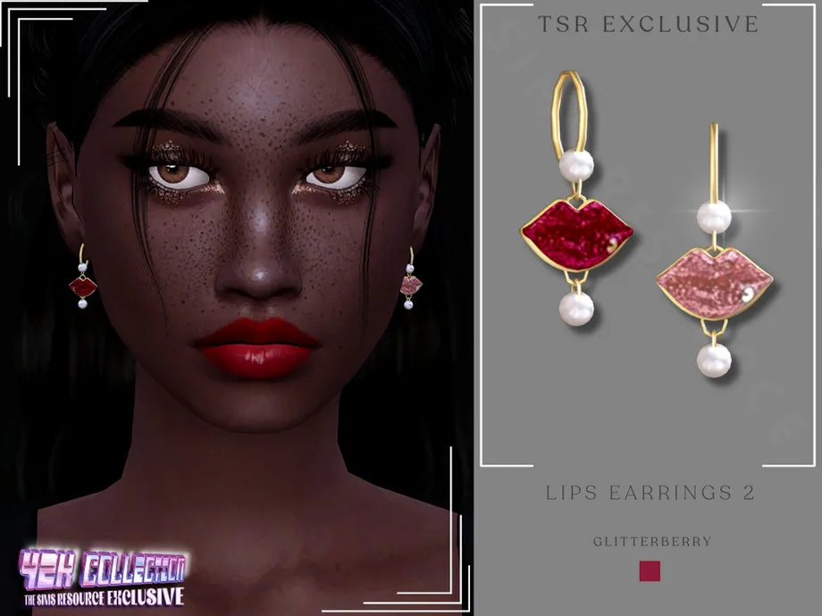 Y2K Lip Earrings 2