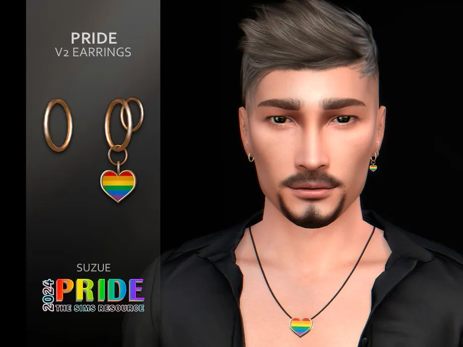 Pride Heart V2 Earrings