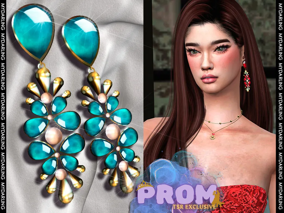 pair of elegant luxury prom earrings na 0239- FEMALE