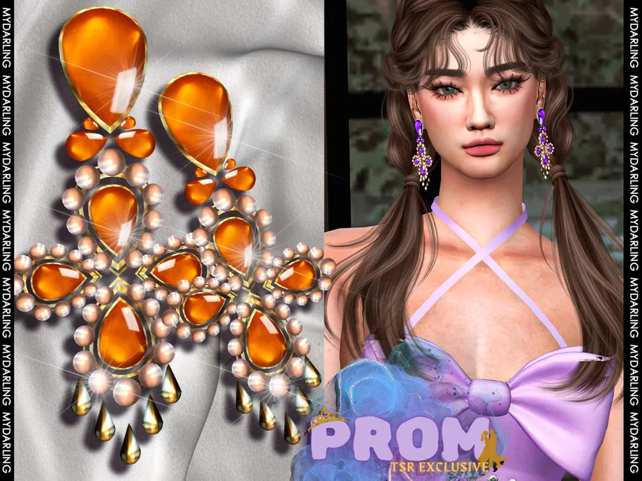 pair of elegant luxury prom earrings na 0240- FEMALE