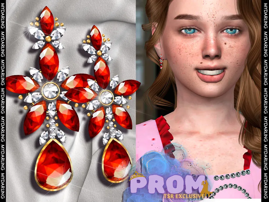 pair of elegant luxury prom earrings na 0234- CHILD