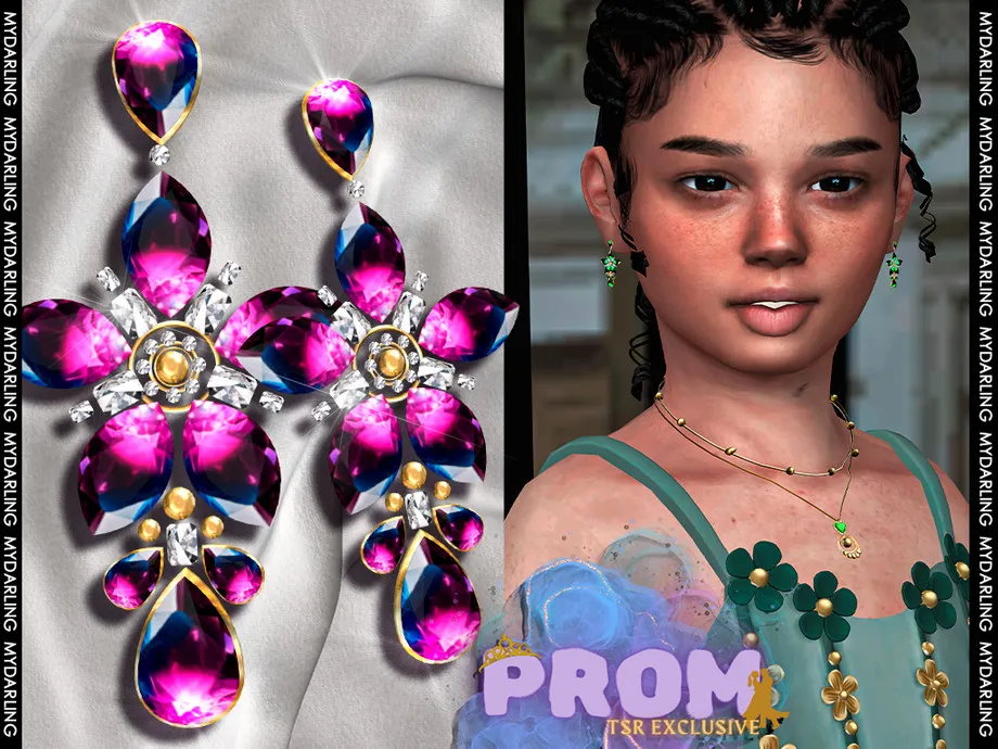 pair of elegant luxury prom earrings na 0235- CHILD