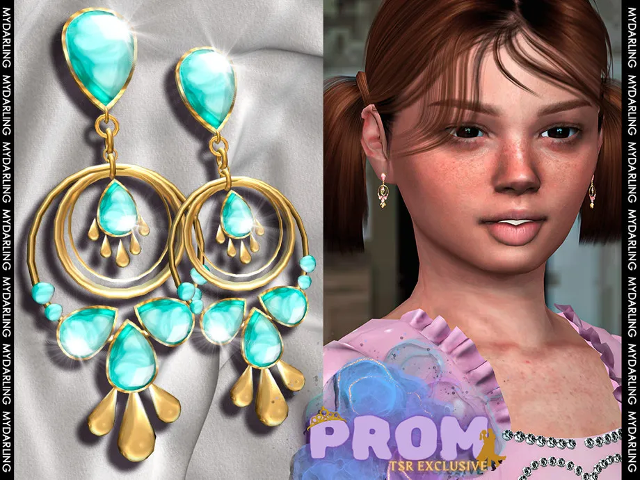 pair of elegant luxury prom earrings na 0236- CHILD