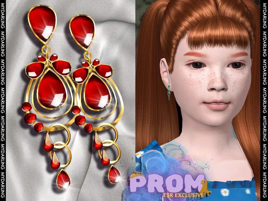 pair of elegant luxury prom earrings na 0237- CHILD