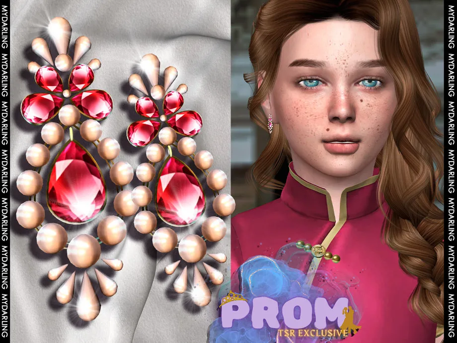 pair of elegant luxury prom earrings na 0238- CHILD