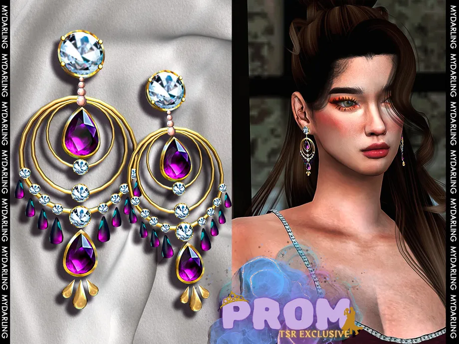 Prom gem earring sets na402 - FEMALE