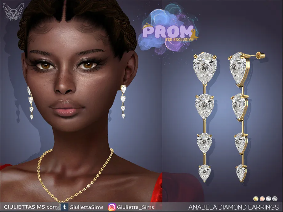 Anabela Diamond Prom Earrings
