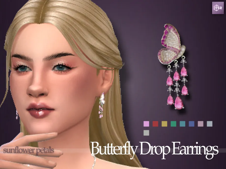 Butterfly Drop Earrings