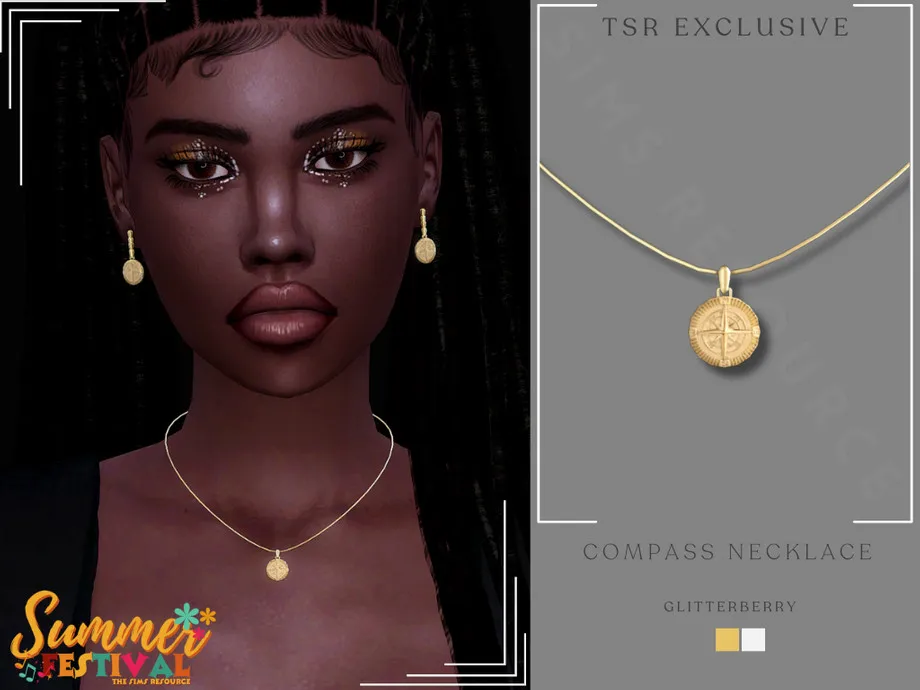 Summer Festival Compass Necklace