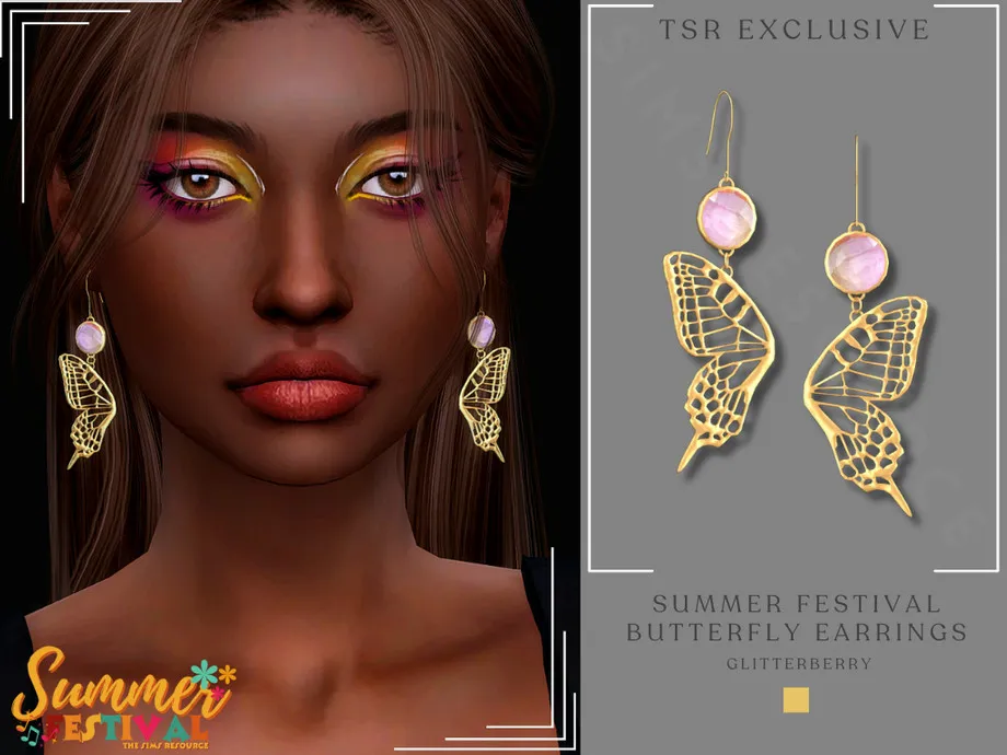 Summer Festival Butterfly Earrings