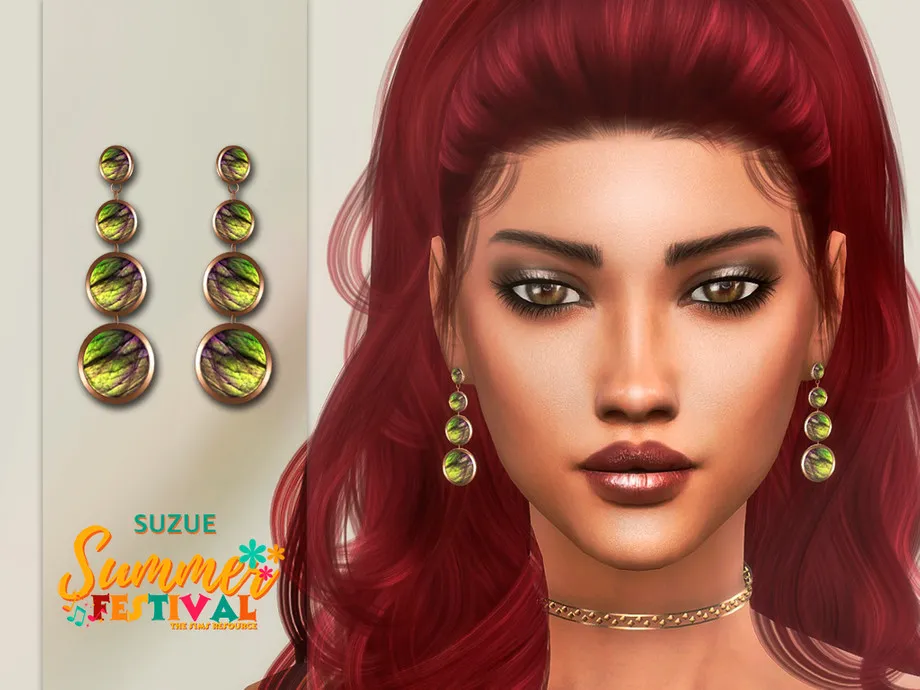 Summer Festival Stone Earrings