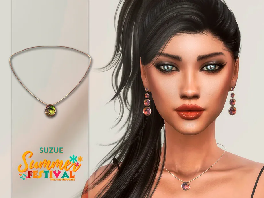 Summer Festival Stone Necklace