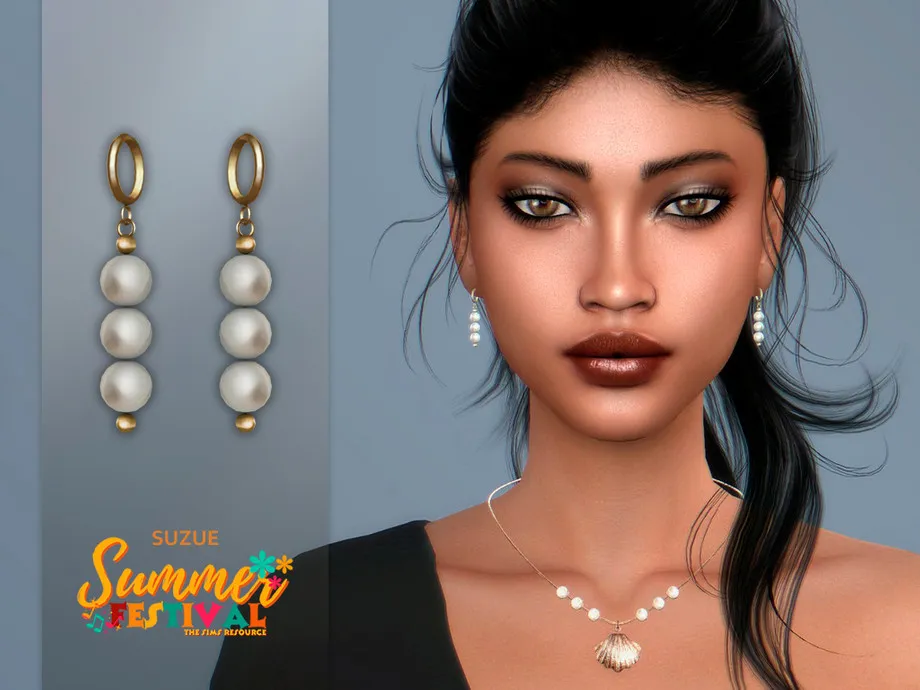 Summer Festival Pearl Earrings