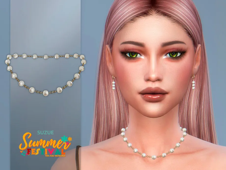 Summer Festival Pearl Necklace