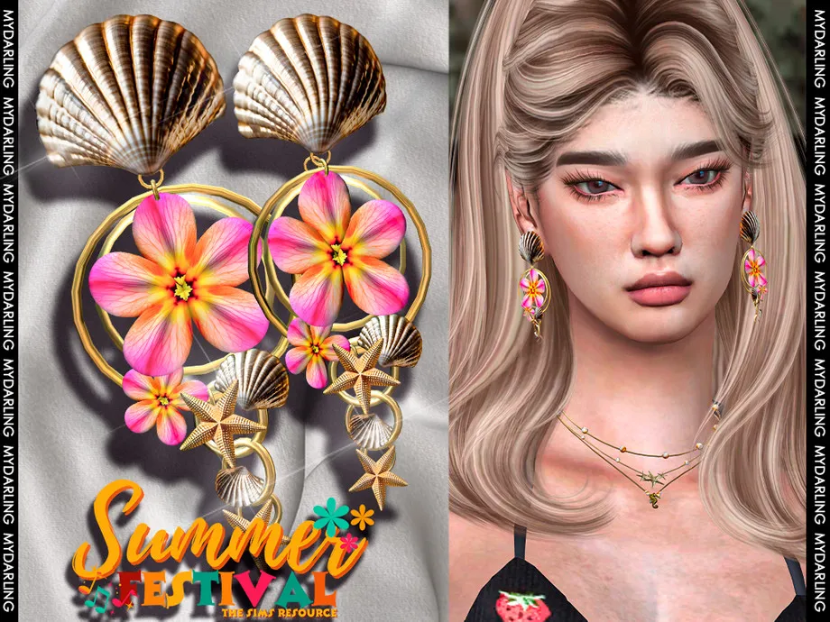 fun summer beach earrings na012 ADULT