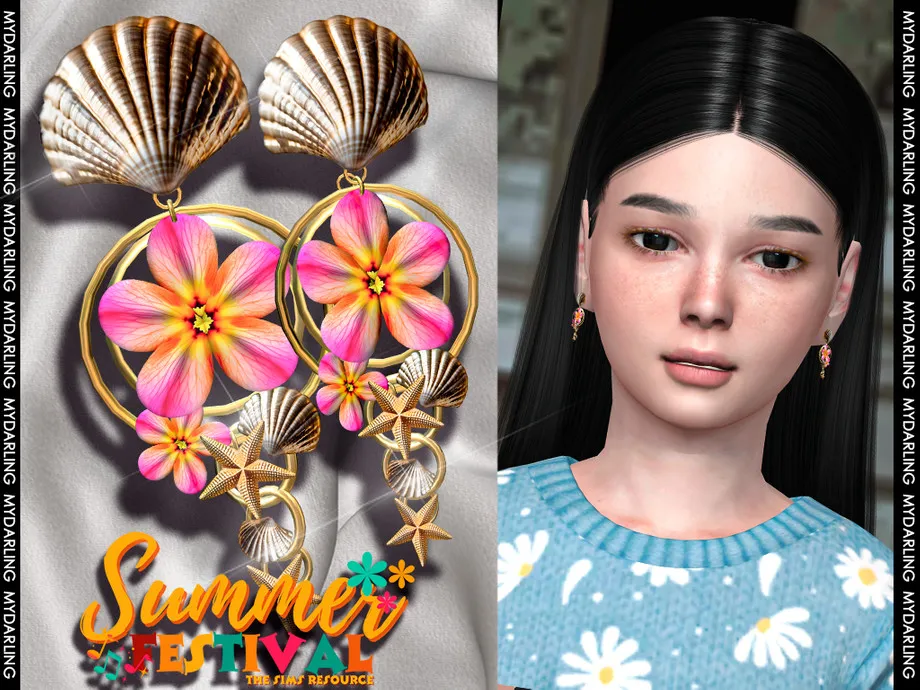 fun summer beach earrings na012 CHILD