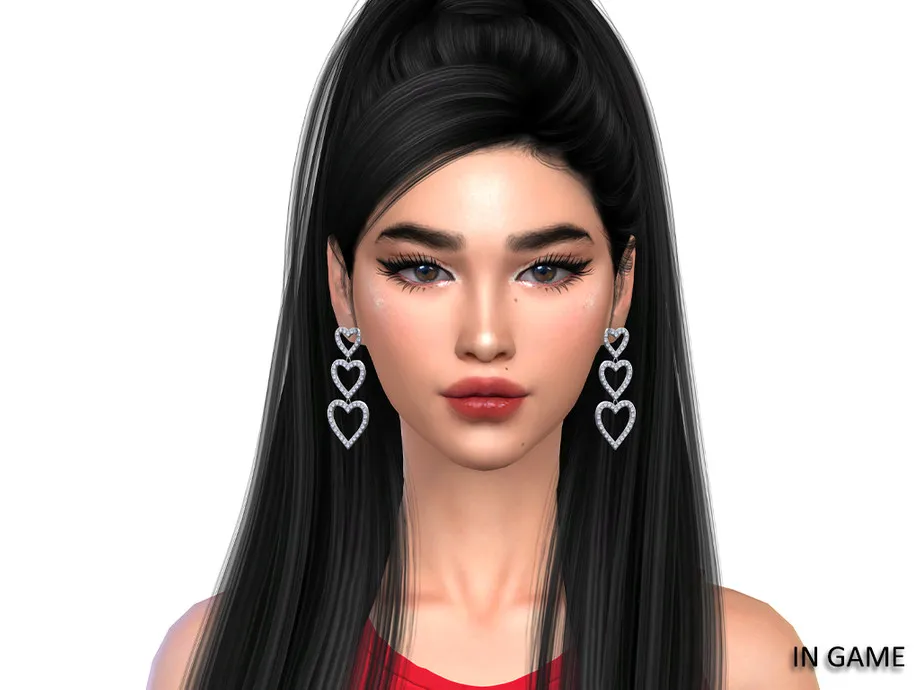 Shiny Hearts Earrings