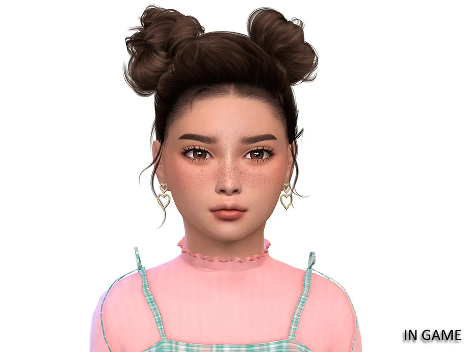 Shiny Hearts Earrings for children