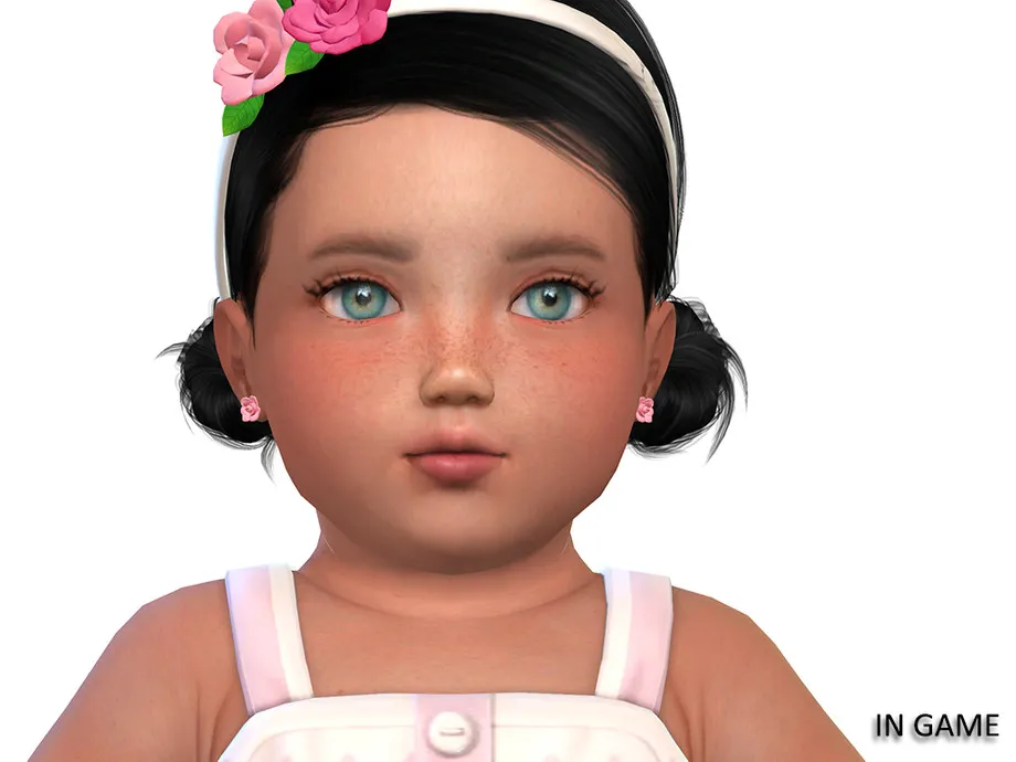 Rose Earrings for Infants