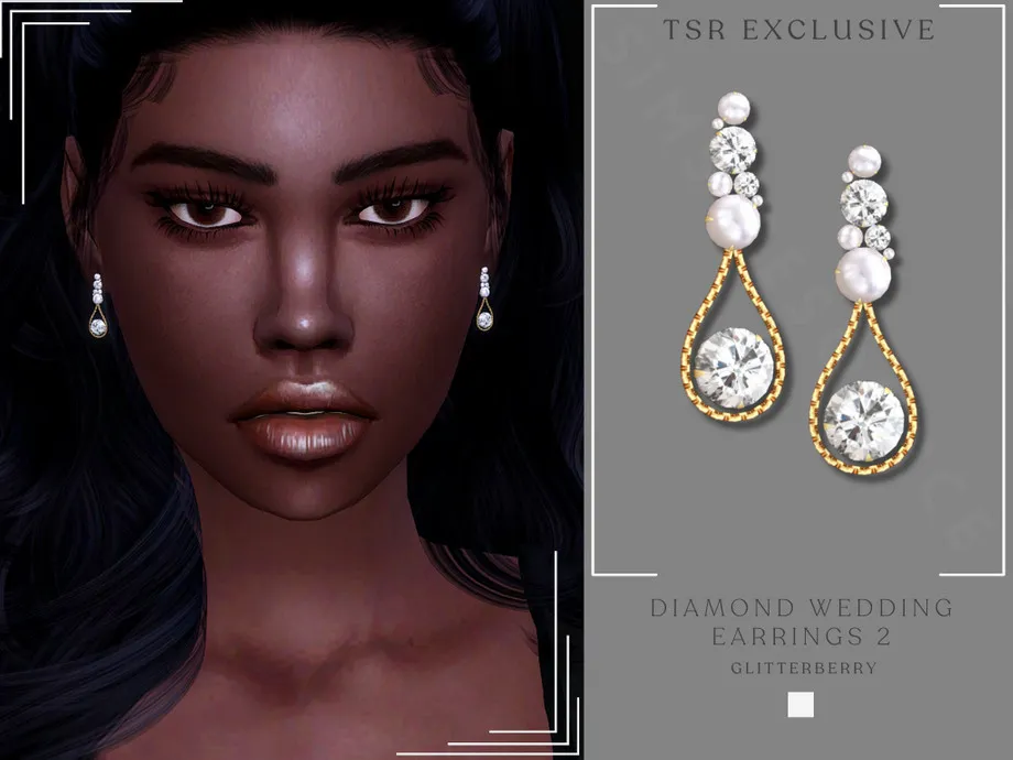 Diamond Wedding Earrings v2