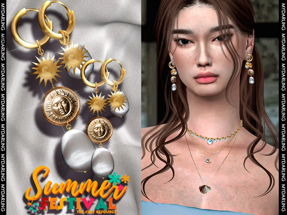 vintage summer long alloy earrings v2 ADULT