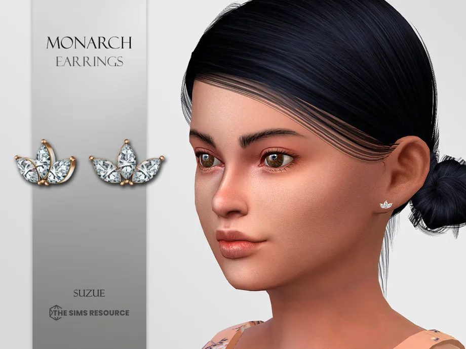 Monarch Earrings Child