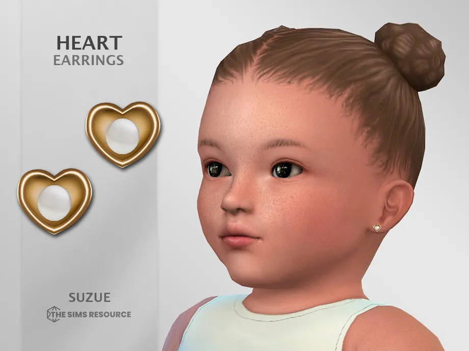 Heart Earrings Infant
