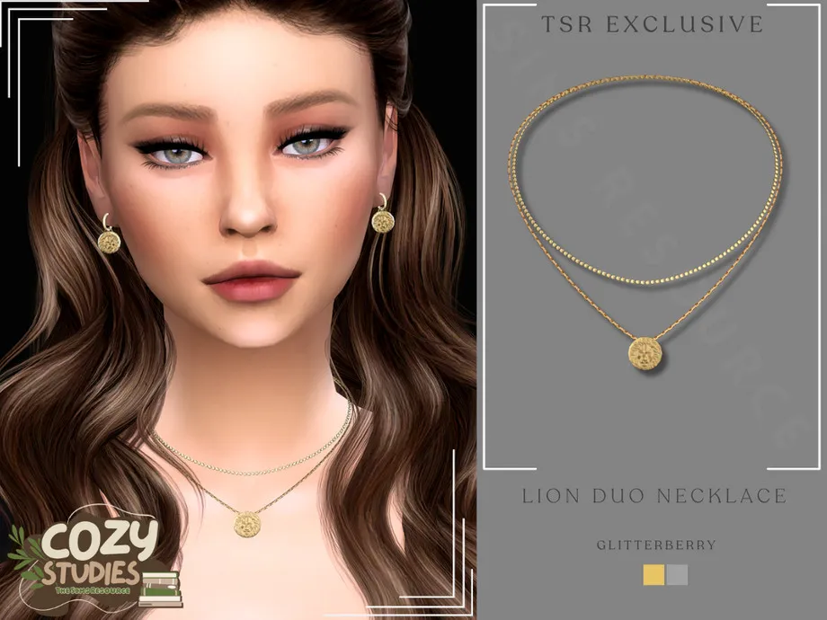 Cozy Studios Lion Duo Necklace